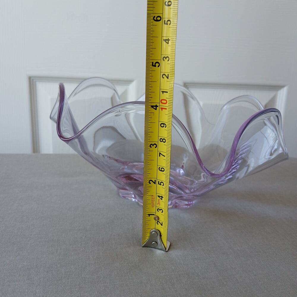 Tiffin Duncan Miller Canterbury Twilight Dawn Alexandrite Art Glass Bowl 9" VTG - Picture 5 of 9